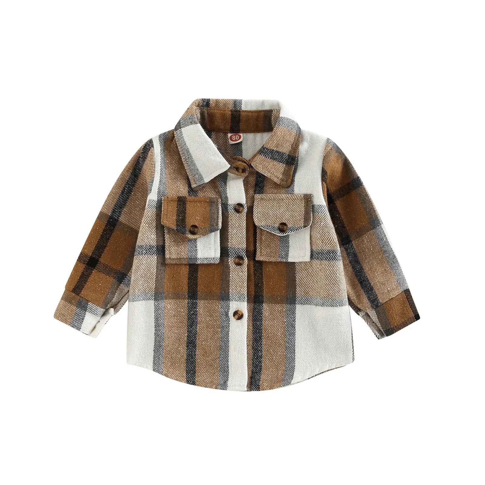 0-4Years Kids Baby Girl Boy Plaid Shirt Kaia's Barn