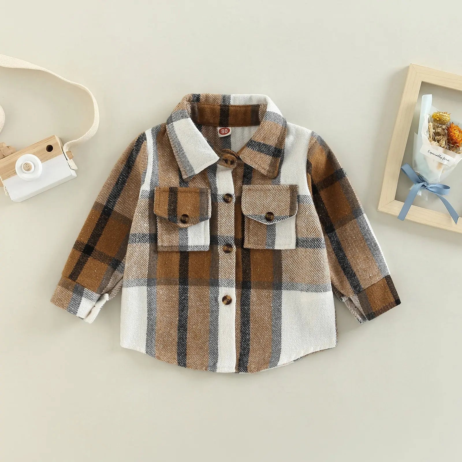 0-4Years Kids Baby Girl Boy Plaid Shirt Kaia's Barn