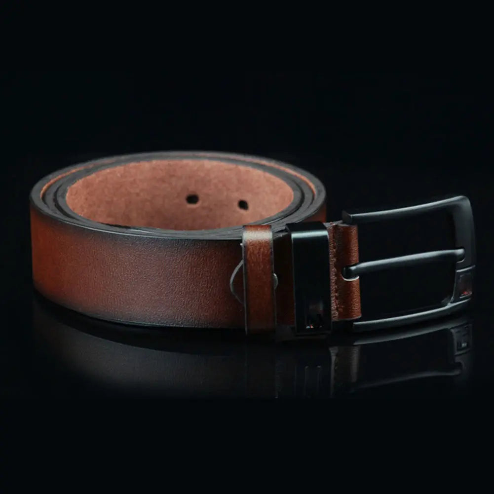 PU Leather For Men High-Quality Fashion Black Pin Buckle Kaia's Barn